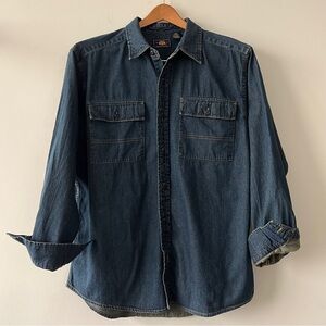 Vintage Route 66 Men’s Denim Shirt - Large